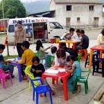 Le bibliobus en action