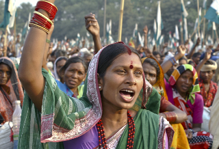 Femme militante d'Ekta Parishad