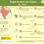 Infographie bilan des 8 années du projet Graines De L'Espoir en Inde