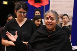 Vandana Shiva à la conférence "Semons les graines de la transition agricole et alimentaire"