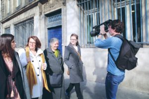 Clotilde Bato, Antoinette Guhl, Vandana Shiva et Marie Toussaint à Paris