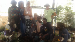 Marina Poiroux visite la pépinière du projet Biofermes Sénégal - 2018